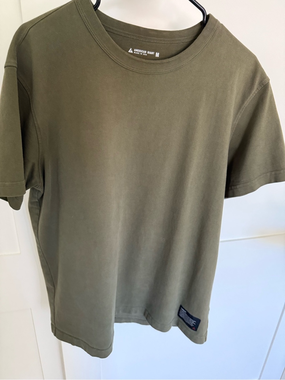 American Giant Olive Crewneck Tee